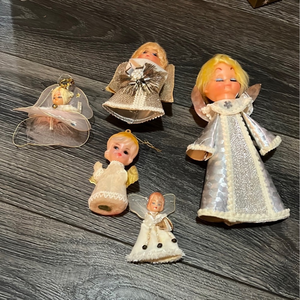 Vintage Christmas angels.